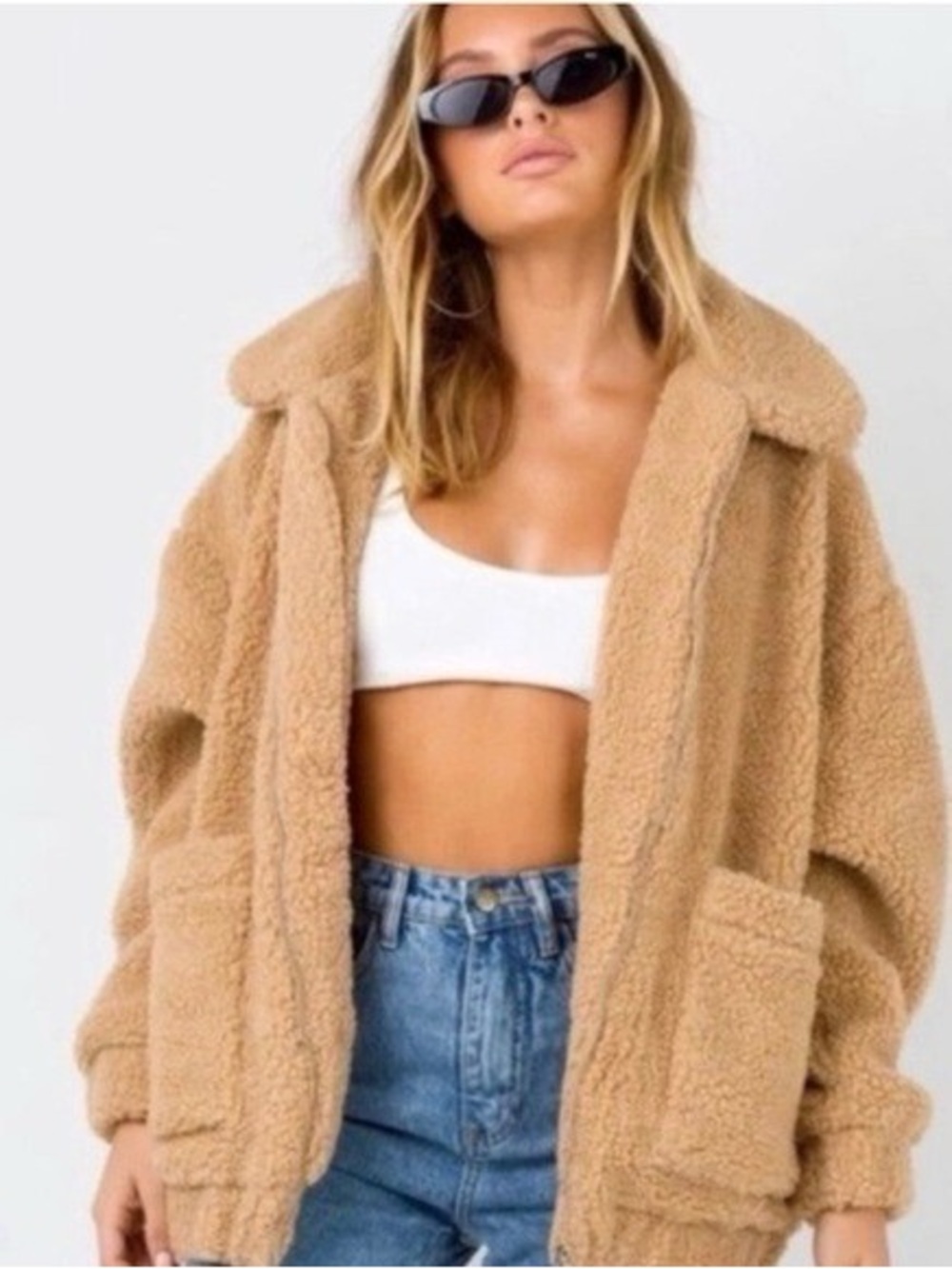 I.AM.GIA Teddy Zip Jacket in Camel Brown